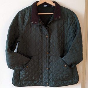 Lands' End Quilted Barn Insulated Jacket, Size M